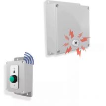 Kit sos panique sans-fil avec sirène - Haute-résistance / 800m / 1 bouton pro autonome sur piles (Gamme PROTECT 800)