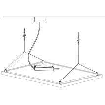Nobile - Kit sospensione per pannelli Led serie LPZ66 AZ7