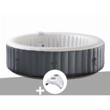 Infinite Spa - Kit spa gonflable Xtra rond Bulles 8 places + Porte verre