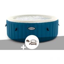 Intex - Kit spa gonflable PureSpa Blue One rond Bulles 2/4 places + Kit d'entretien