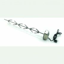 Kit Spiedo Completo Betsteel 70 cm – Acciaio inox – 8 mm – 2,75 kg – Accessori per barbecue