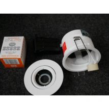Kit spot encastré blanc orientable ø 90mm avec module led intégré 5W 4000K 520lm non-dimmable 230V IP20 IsoPro abi