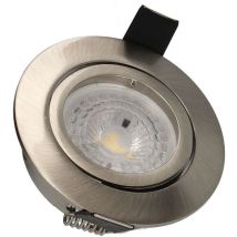 Spot Encastré Orientable Ø83mm Gu10 Spt201 - 5w - 380lm Acier 4000k
