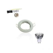 Superled - Kit Spot led GU10 cob 5W équivalent 50W Blanc du jour 6000K fixe blanc