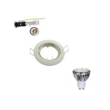 Superled - Kit Spot led GU10 cob 5W équivalent 50W Blanc naturel 4100K orientable blanc