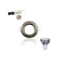 Superled - Kit Spot led GU10 cob 5W équivalent 50W Blanc naturel 4100K fixe aluminium
