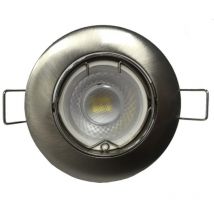 Kit Spot led GU10 encastrable avec Ampoule led 8W - Pack de 10 / Blanc Neutre Silumen