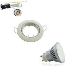 Polar Lighting - Kit Spot Window Light White led GU10 7W 60W Natural White 4100K