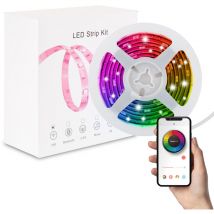 Kit Striscia led rgbww 12V 72LED/m 5m Wi-Fi IP65 rgbww