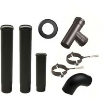 Starter kit di collegamento per stufe a pellet diametro 80 mm