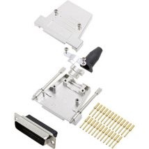 Encitech - Kit embase sub-d mâle mâle, droit 25 pôles DTSL25-LJSRG-T-DBCP-K 6355-0069-03 180 ° à sertir 1 pc(s)