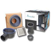 Kit Sumidero Elegance Lp Con Lámina Termosellada Y Rejilla Inoxidable – 10,5 X 10,5 Cm