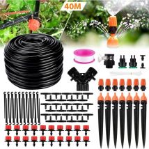 Kit Système D'irrigation diy jardinage 40M Goutte à Goutte Jardin Système d'Arrosage Pour Jardin, Pelouse, Paysage, Potager