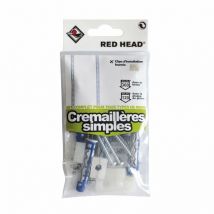 Kit tasselli di bloccaggio semplici a cremagliera Red Head Diam.8xL.50mm Red Head