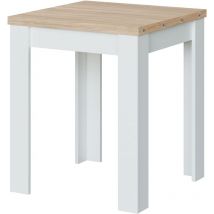 Kit table pliante cm 67x67x135 chêne blanc