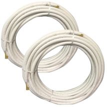 Tecnogas - Kit fast pipe tubos de aire acondicionado 6 metros 1/4 5/8