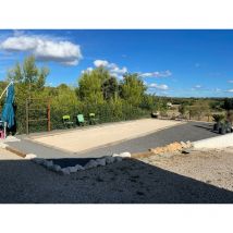 King Matériaux - Kit terrain de pétanque jaune 30m²