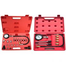 Equipement Express Sicoba - Kit Testeur Compression Compressiomètre moteurs diesel 20 pièces + essence 9 pièces