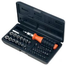 Kit Tournevis a cliquet avec 14 douilles et 24 embouts