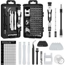 Kit Tournevis de Précision 120 en 1 - Outil Informatique pour pc, MacBook, iPhone, Lunettes (Mini Tournevis)