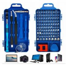 Kit de Tournevis de Précision 110-en-1, Ensemble de Tournevis Magnétiques Polyvalents pour Ordinateur Portable, Mac, Montre, Jouets, Bijoux,