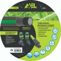 Kit tubo smash gomma antigelo retinato irrigazione d 5/8' mt 20 + kit raccordi