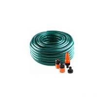 Kit tuyau d'arrosage en polyester écologique Akhuo 5/8' 25m