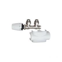 Heimeier - Kit vannes Multilux modèle droit - blanc corps + revetement + tete