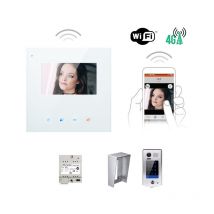 Automatisme Online - kit video ao wifi 4,3 pouces avec mémoire + camera saillie avec clavier à code