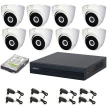 Dahua - kit video surveillance 8 cameras 2 mpx dvr 8 channels hd 2TB