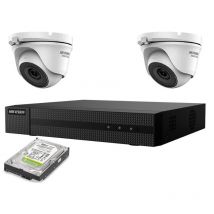 Hikvision - kit video surveillance ip poe 2 mpx 2 cameras hd 500GB