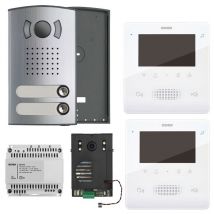 Vimar - Kit Vidéophone Deux écrans Elvox 2 Fils avec Tab 4,3 mains libres 7558/E2