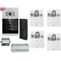Kit videocitofono Urmet VOG5 4 famiglie vivavoce alpha incasso 1760/6