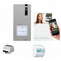 Comelit Immotec - Kit vidéophone système vip, moniteur quadra + moniteur Mini main libre Wi-Fi. accès à distance- comelit -