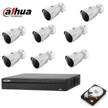 Dahua - kit videosorveglianza ip 8 telecamere 2 mpx hd 500 gb