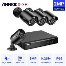 Annke - Kit Videosurveillance dvr 8 Camera Infrarouge Système de Sécurité