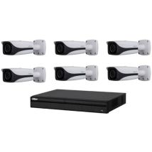 Kit Vidéosurveillance Enregistreur dvr 2 ports hdmi et 6 Caméras Box Analogiques hdcvi ptz