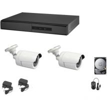 Kit videovigilancia ahd cloud dvr 4 canales 2 cámaras 5 mpx hd 1 tb