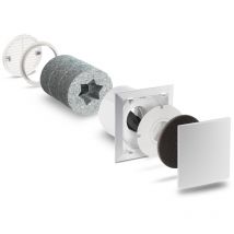 Lunos - Kit vmc entrée d'air ald longueurtube : 500mm - grilleintrieure : standard