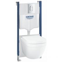 Kit wc 5 en 1 Solido Compact avec wc suspendu Euro Ceramic