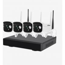 Srihome - Kit wifi con 4 canali e audio NVS001 2 Megapixel H265: la soluzione ideale per la videosorveglianza