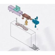 Kit di accessori per porte scorrevoli Sistema basic 04004 Koblenz