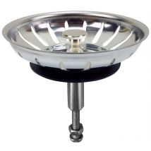 Wirquin - Kitchen Sink Strainer Drain Waste Plug Adjustable Height