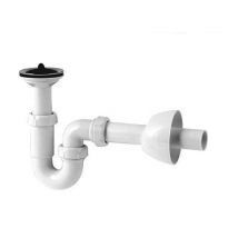 Jimten - Sink Waste p Trap Kit Polypipe With Sink Strainer And Plug