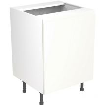 Kitchen Kit - Quick Build Full Kitchen Base / Wall / Tall Unit Set - White Gloss - J-Pull Handleless Doors Sink Housing Base Unit 600mm