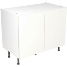 Kitchen Kit - Quick Build Full Kitchen Base / Wall / Tall Unit Set - White Matt Value - Slab Doors Base Unit 1000mm