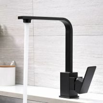 Linduxe - Kitchen Mixer Tap Kitchen Sink Faucet 360° Rotatable Sink Faucet Sink Faucet Black