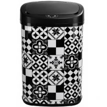Poubelle de cuisine automatique majestic Noir Acier inoxydable 58 l