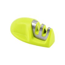 Linghhang - Kitchen Sharpener(Green) Professional 2 in 1 Manual Knife Sharpener for Stainless Steel and Ceramic Knives of All Sizes, Non-Slip Base