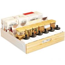 Kitchen Storage Drawer Slide-Out Drawer Pull Out Cabinet Organizer Storage Shelves Tray Seasoning Bottle Spice Storage Rack